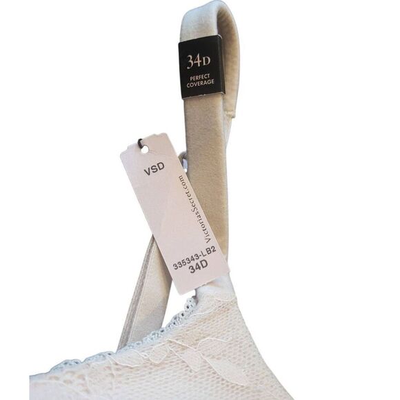 NWT Victoria's Secret Bra Women's 34D Nude Body by Victoria Lined Perfect Lace - Picture 4 of 5